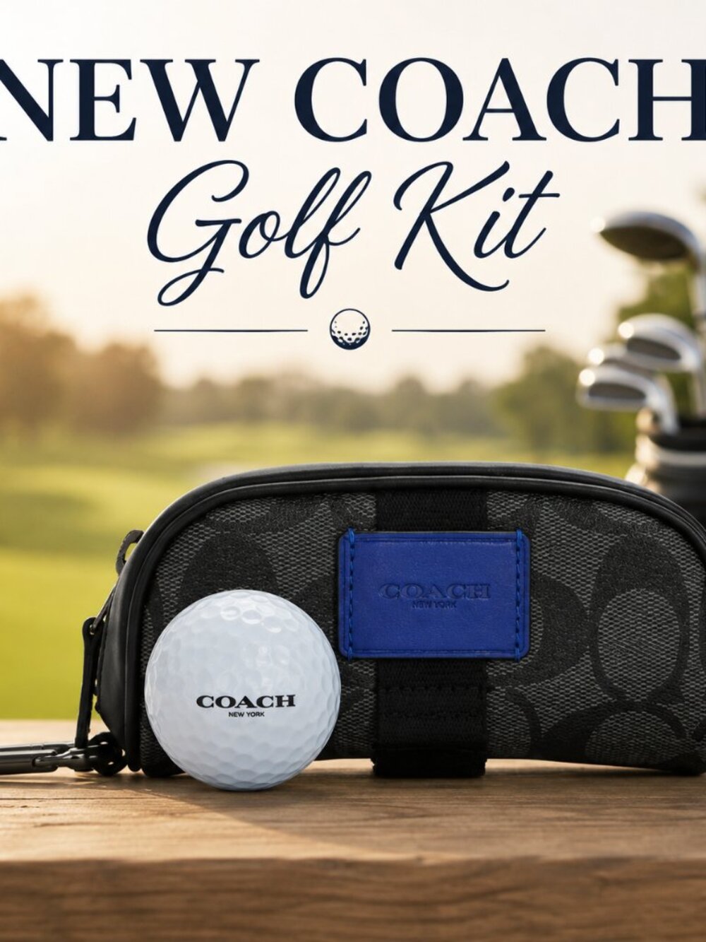 $150 NEW COACH Golf Kit In Colorblock Signature Canvas GIFT for golf lover